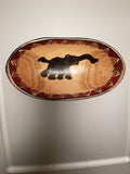 Wooden  African Printed Bowl
